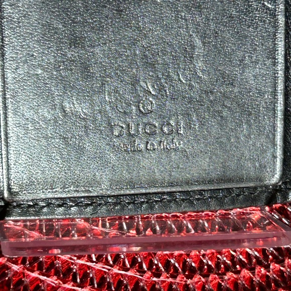 Gucci Black Leather Key Holder w/Silver Accents 2.5” x 3.5” (3 teeth missing) - Picture 6 of 14